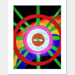 Geometric Art With An Eye Posters and Art